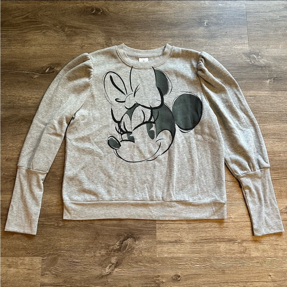 Disney Grey Black Minnie Mouse Sweater